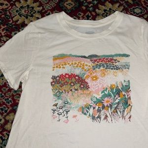 Old Navy Graphic Floral Print Everywear T-Shirt
